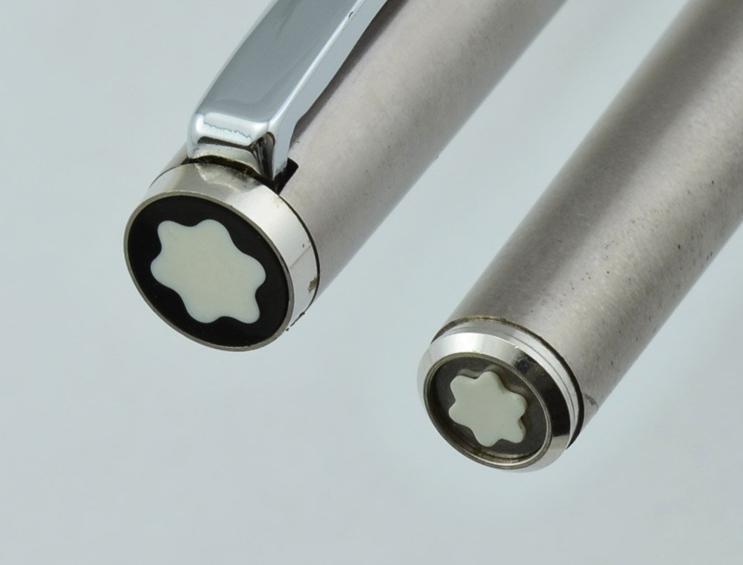 Montblanc Noblesse Slimline Fountain Pen - Fogged Steel, Medium
